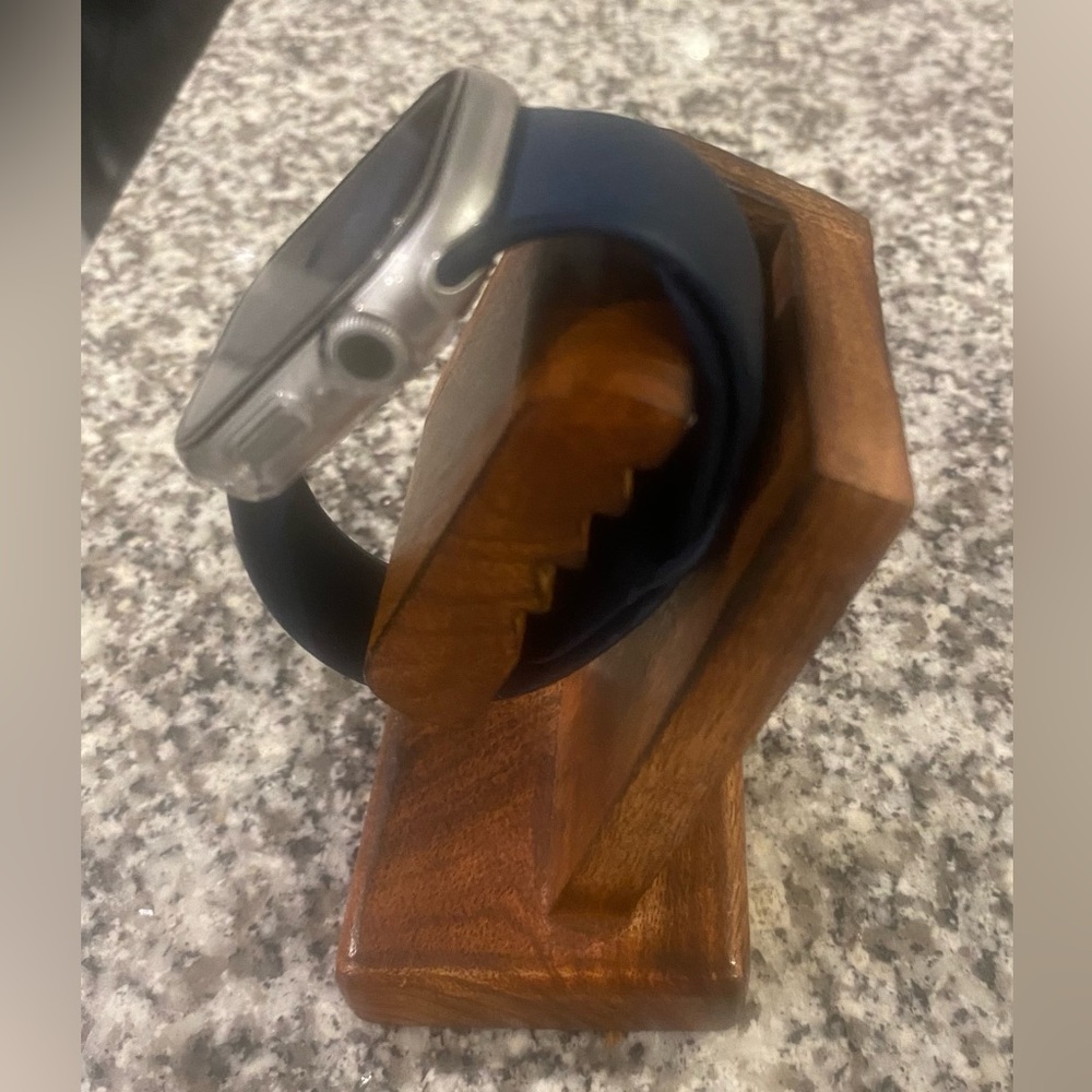 Wooden watch display holder